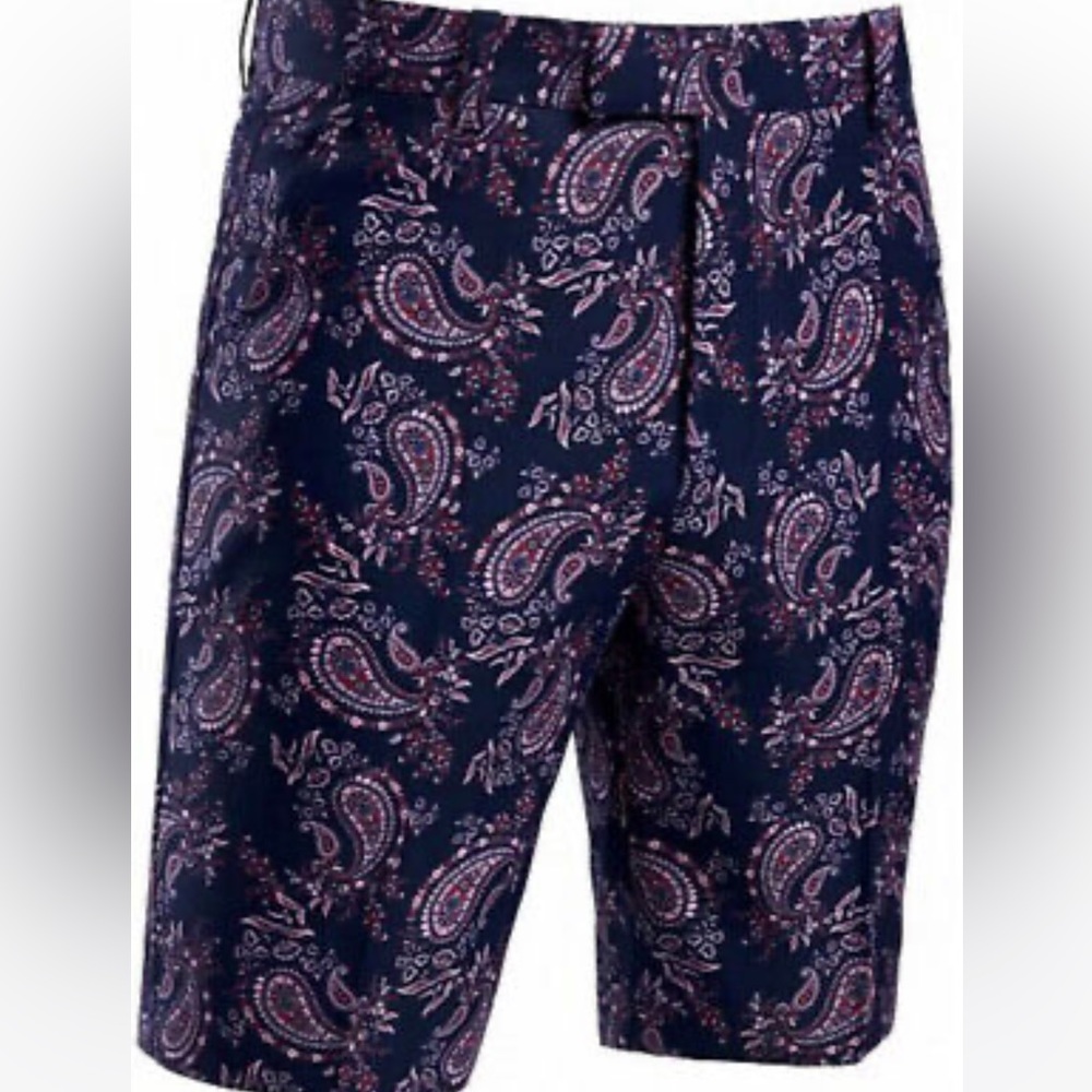 G/FORE Paisley Print Twilight Golf Shorts Men’s Size 32. NWOT